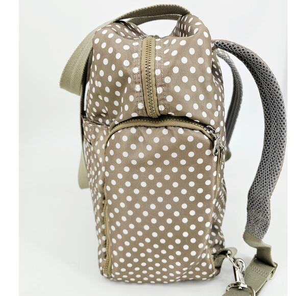 Sarah Wells Kelly Convertible Breast Pump Bag Backpack Gray Polka Dot - Picture 6 of 15